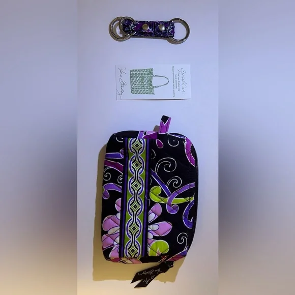 Vera Bradley Gabby Purple Punch 3 pct set - Picture 2 of 7